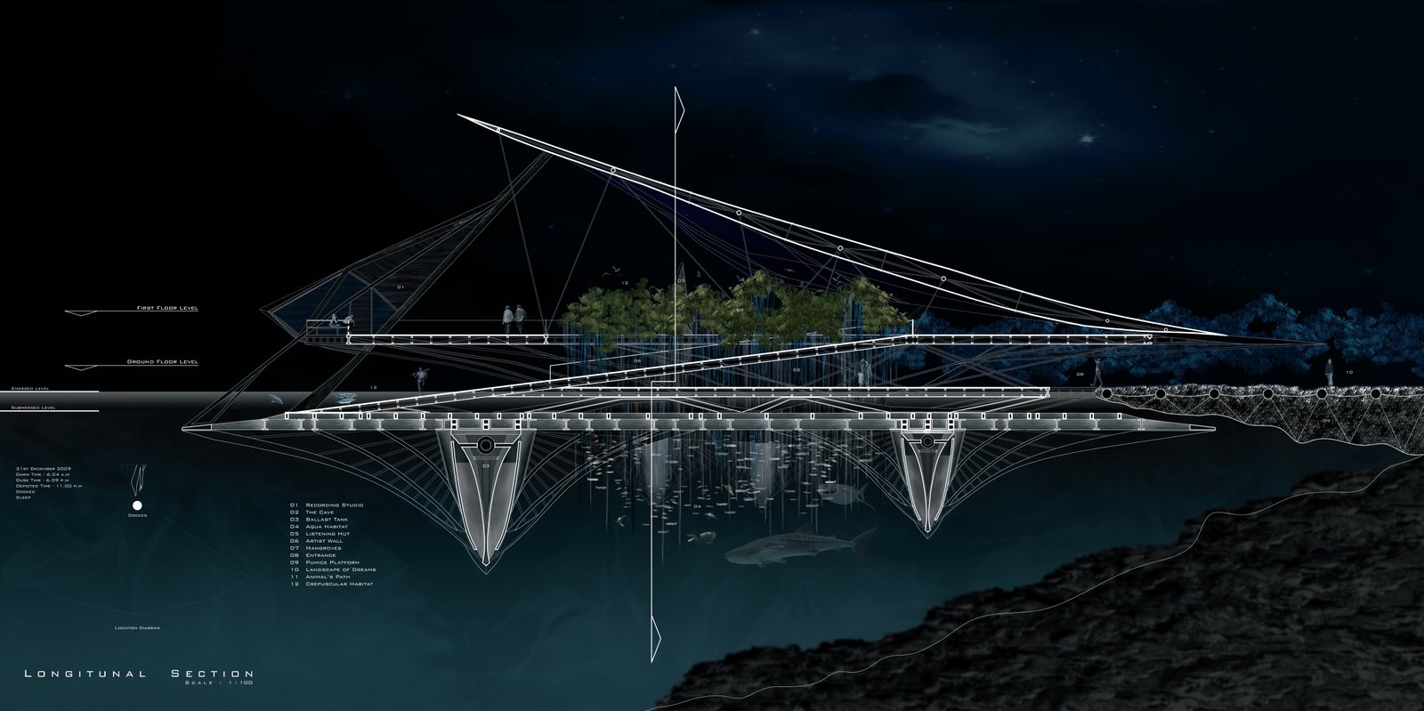 Conceptual Project 01 — longitudinal section